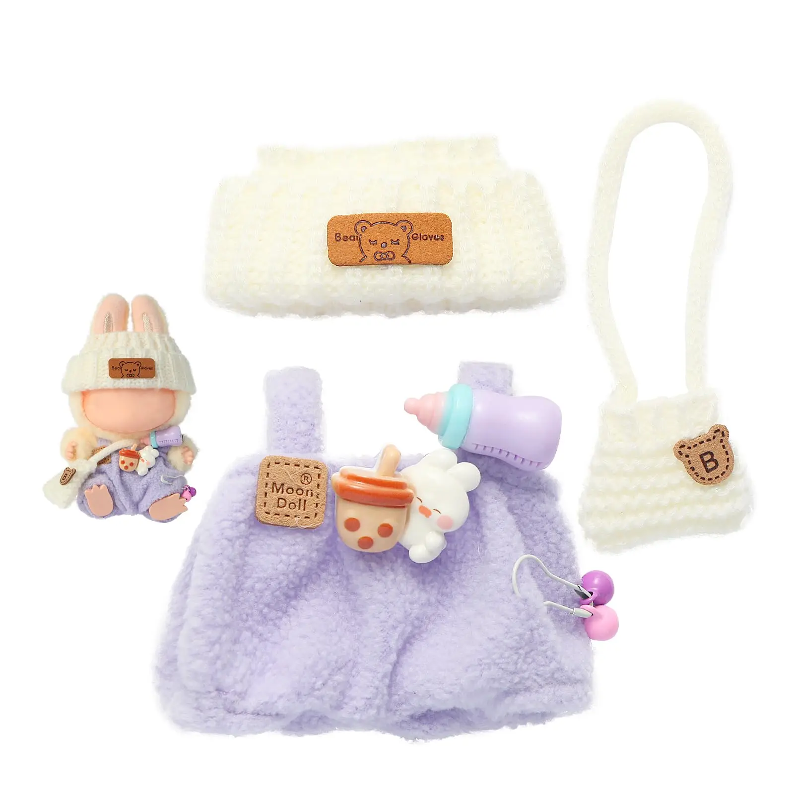 

2025NEW Trendy Purple Clothes for (no Dolls),Designed for Dolls clothes, Multiple Stylish Outfit Change Clothes for your15&17cm