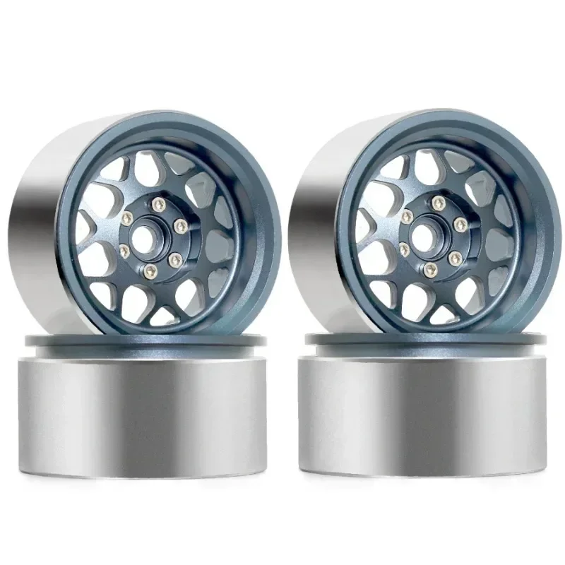 

4pcs Aluminum 2.2" RC Beadlock Wheel Wheel Rim Hex Fit for TRX4 TRX6 SCX10 90046 RR10 Wraith 1/10 RC Crawler Car