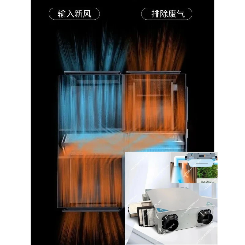 Suitable for Household Full House Heat Exchanger Bidirectional Flow Exhaust Integrated Ventilator