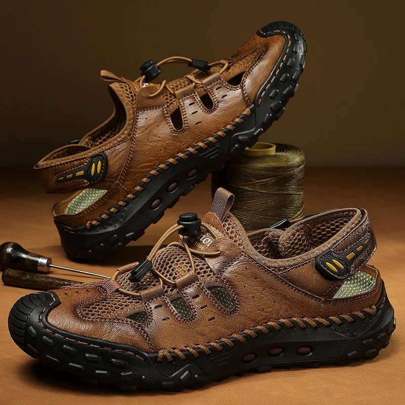 

Large Size Men's Summer Fashionable, Comfortable, Breathable Mesh Shoes, Stitched Casual Shoes, Men's Hiking Shoes, Mesh Shoes