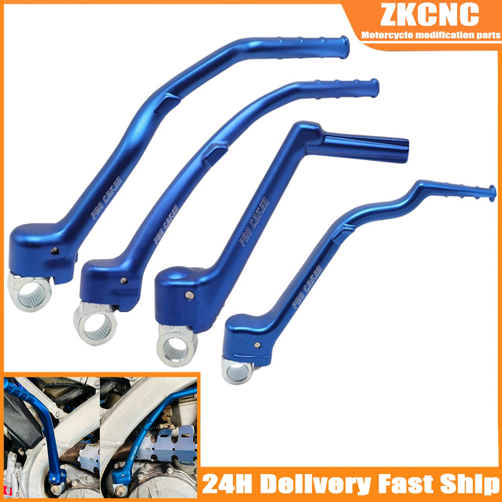 

Motorcycle CNC Forged Kick Start Starter Lever Pedal For Yamaha YZ125 YZ250 YZ250X YZ250F YZ450F YZ250FX YZ450FX WR250F WR450F