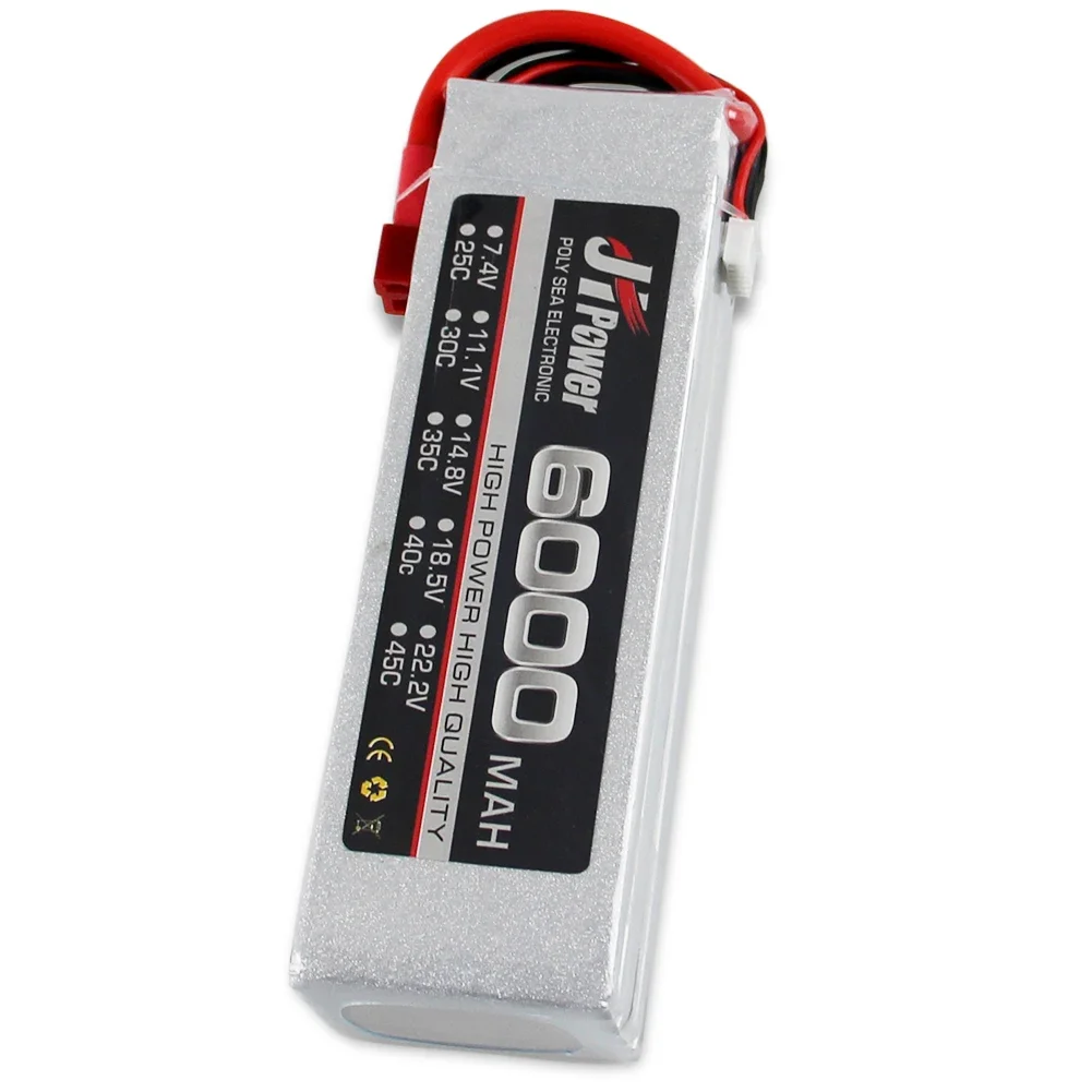 LiPo 2S 3S 4S 5S 6S 7S 8S 6000mAh akumulator do RC LiPo 7.4V 11.1V 14.8V 18.5V 22.2V 25.9V 35C dla RC samochód helikopter łodzi Drone RC