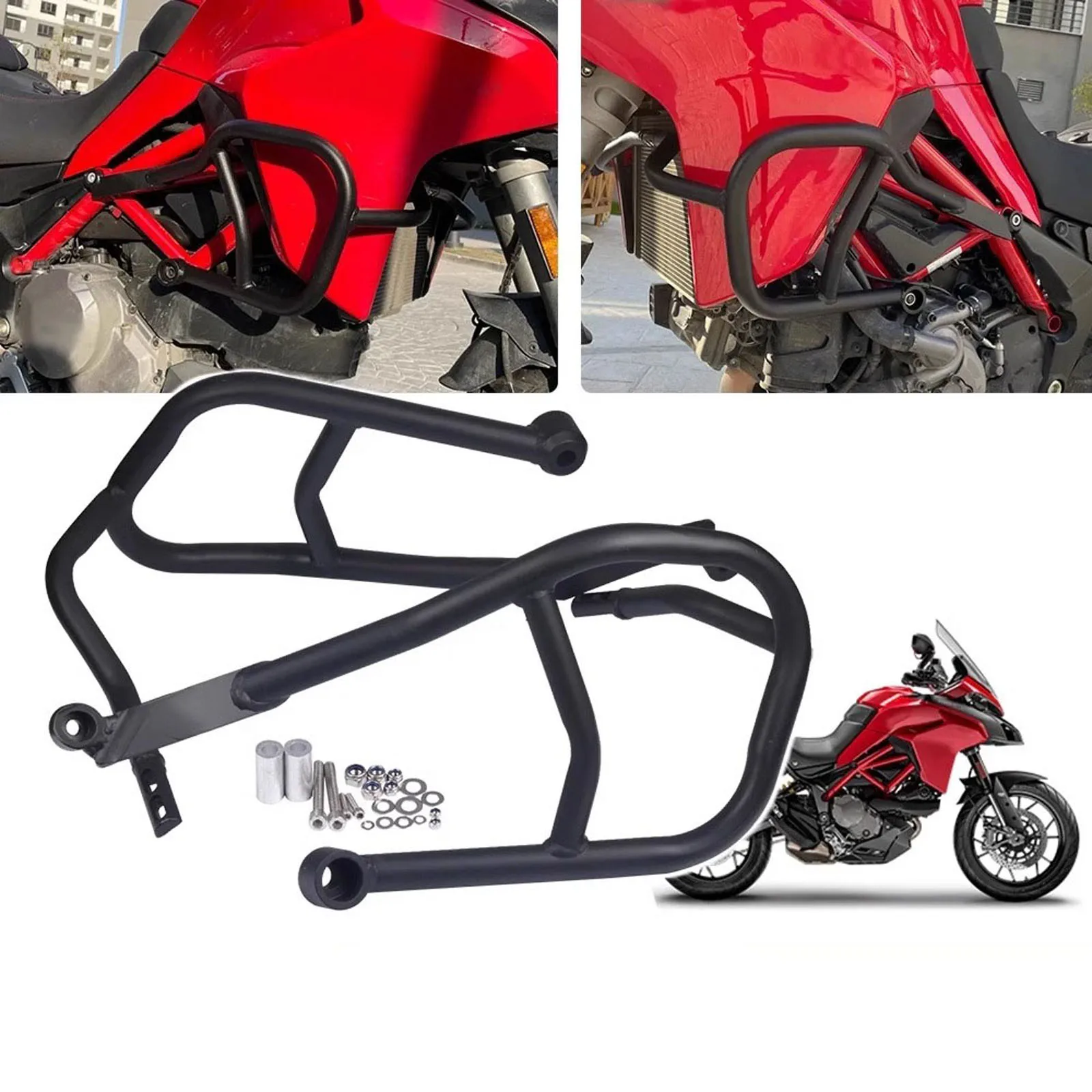 

Front Engine Guard Crash Bar Bumper For DUCATI Multistrada 1200/ MTS1200S 2011-2014