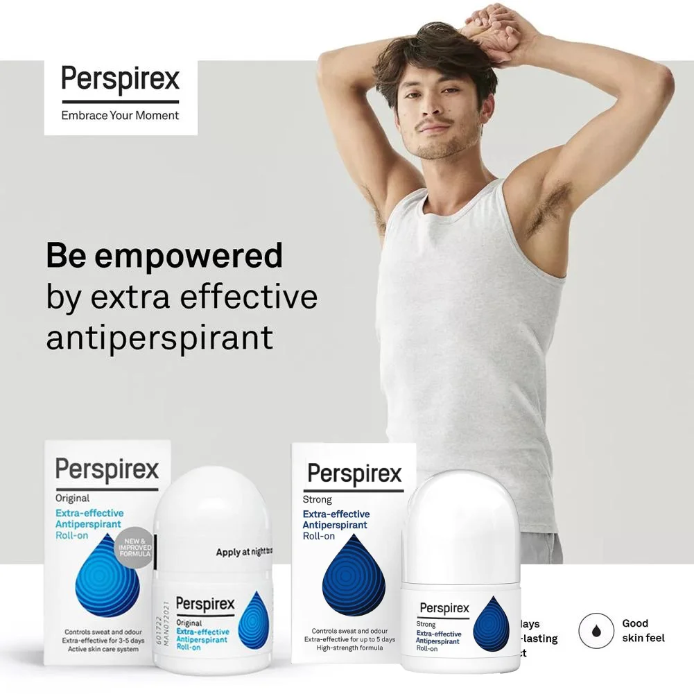 

Perspirex Roll On Strong Comfortable Xtra-Effective Антиперспирант Устойчивый к поту жидкий дезодорант для подмышек Удаление запаха кожи подмышек