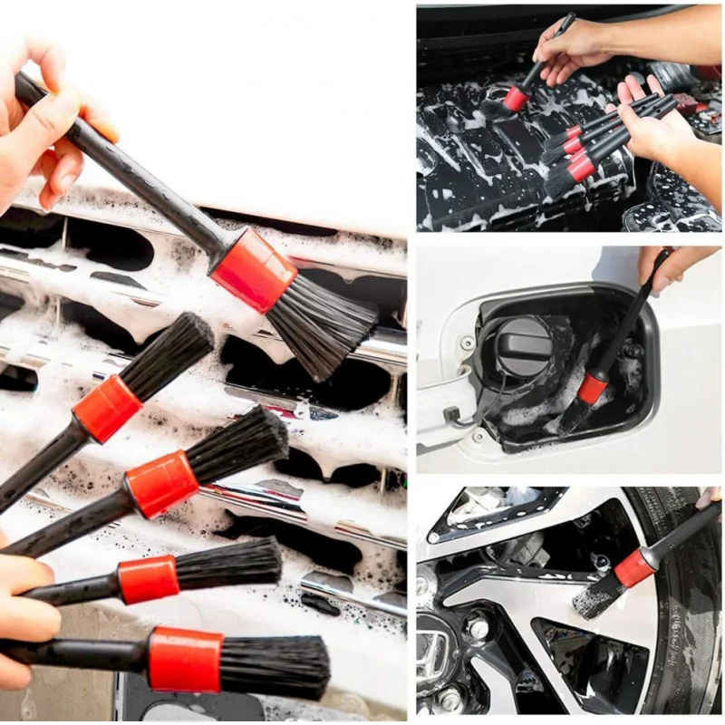 14Set of Car Vent Details Gap Brush Gap Detail Brush Car Cleaning Brush Set