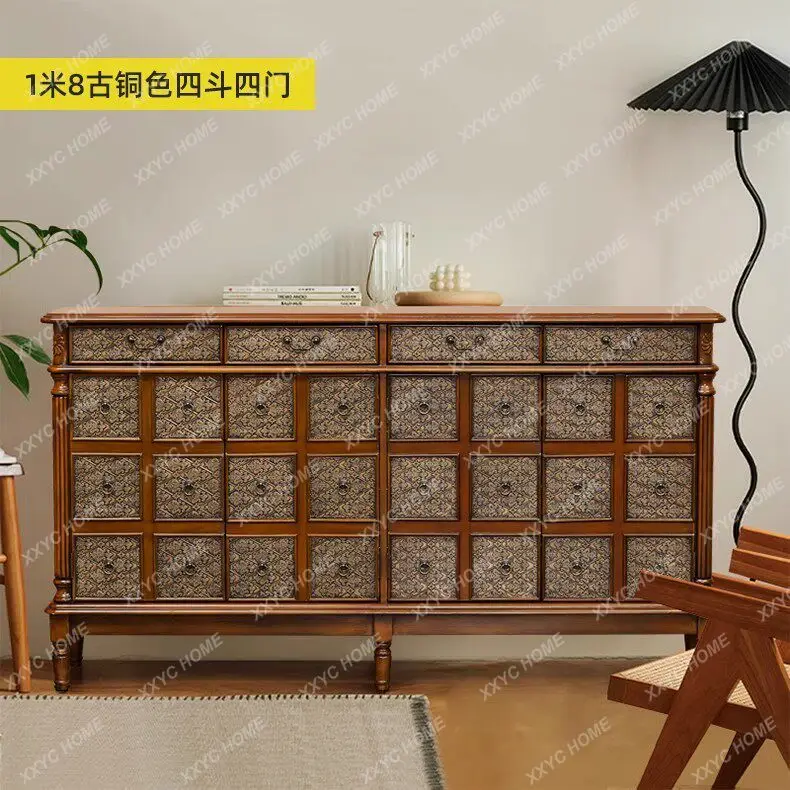 

painted solid wood shoe cabinet household living room entrance cabinet