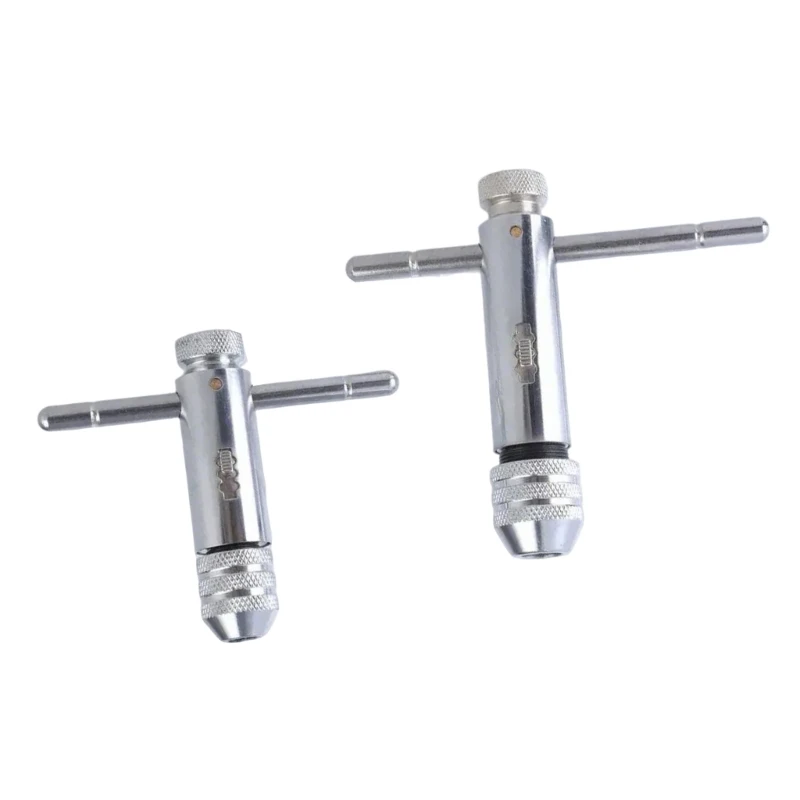 

ipiip 2pcs Tap Wrench Spanner Set With Adjustable Clamp Block For 3-12mm Tap Machining Repairs Home Mechanical Household Tasks