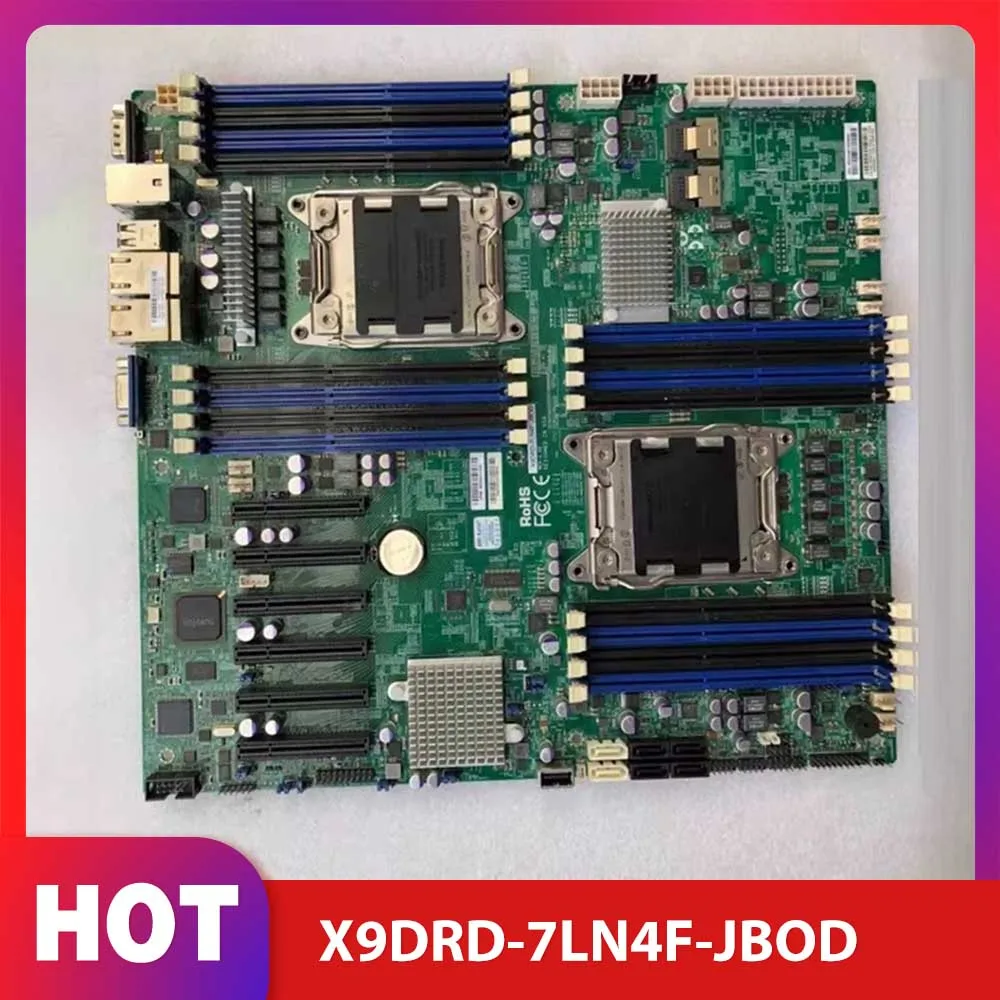 

For Super-Micro X79 Server Dual Motherboard Support E5 V1 V2 X9DRD-7LN4F-JBOD