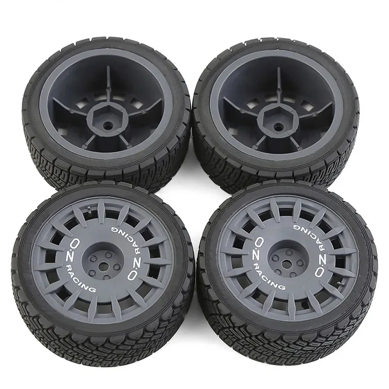 1/10 RC Racing Car Tire Rally On Road Tyre Plastic Wheel for Tamiya TT01 TT02 XV01 TA06 PTG2 HPI KYOSHO WR8 HSP Upgrades Parts