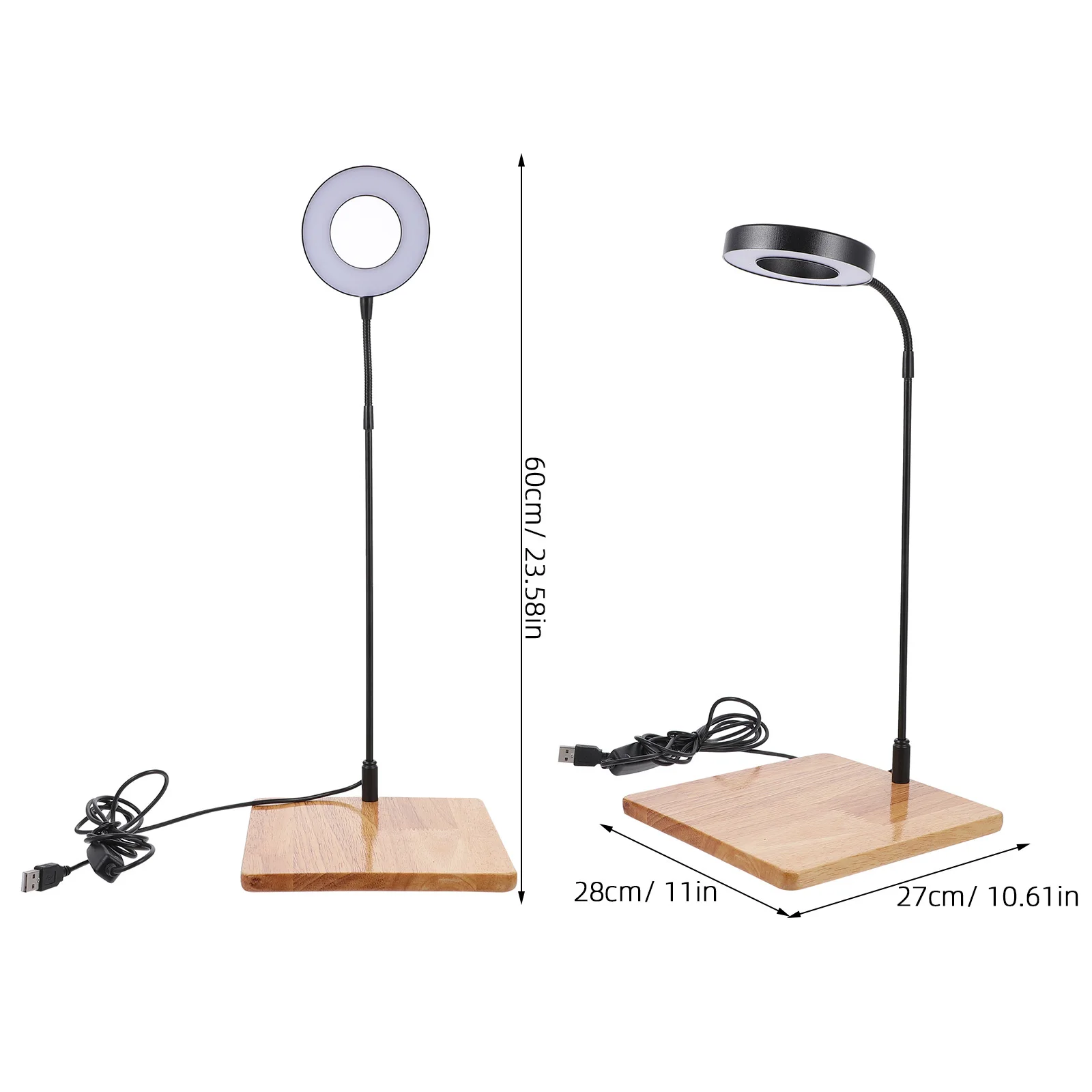 1Pcs Aquarium LED Fill Light Fish Tank USB Powered Lamp Adjustable High Brightness Aquatic Plant Supplement Aquarium Light