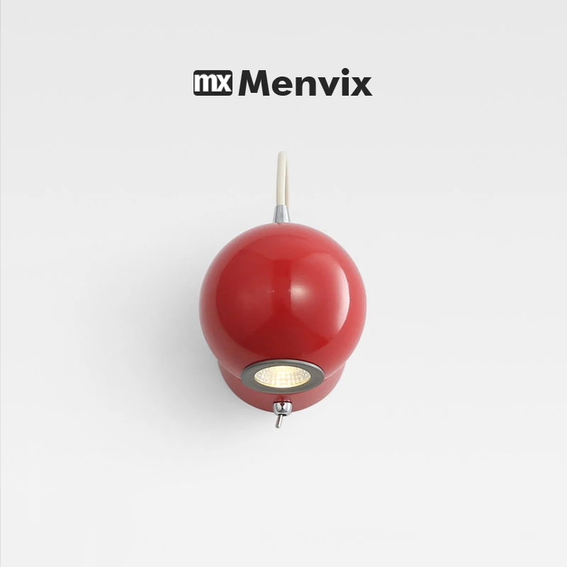 Menvix Cream Style Bedroom Living Room Corridor Wall Light LED Creative Simple Magnetic Angle Adjustable Switch Small Wall Light