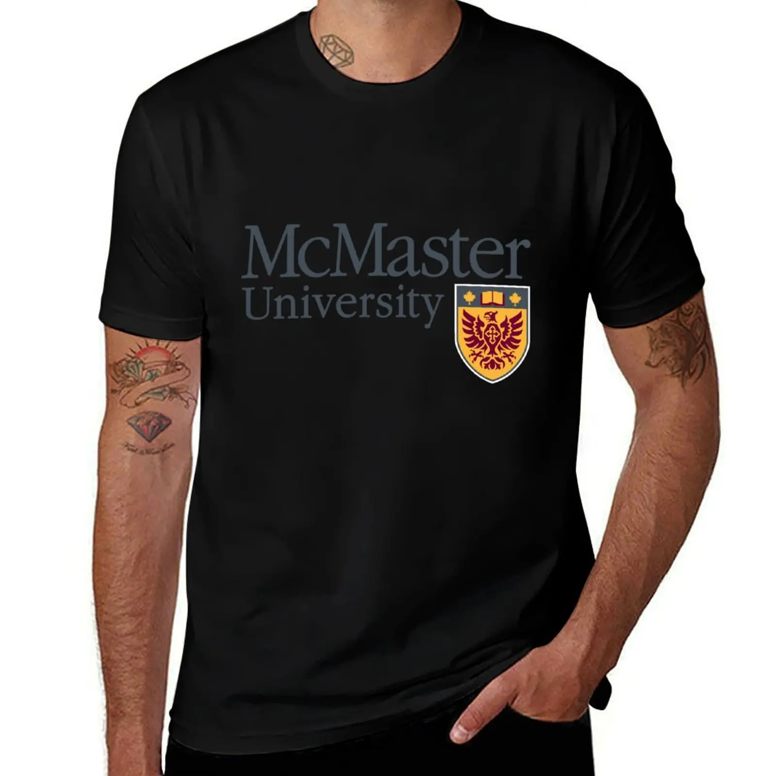 

McMaster University T-Shirt anime tshirt man t shirt cotton T-Shirt