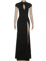 Weird Puss Coquette Elegant Dress Women Irregular Single Breasted Shoulder Wrapped Sexy Stretch Skinny Prom Club Party Bodycon - Image 6