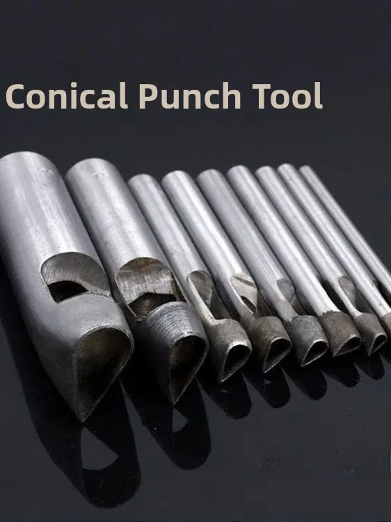 Handmade DIY Tool Commas Shape Punch for Leather Embossing Irregular Pattern Waterdrop Shape Leather Tool Handcraft Punch
