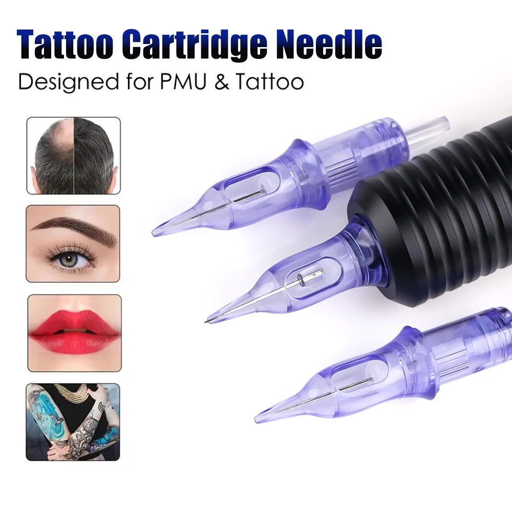 10pcs/Lot 1203RL Tattoo Cartridge Needles Round Liner Disposable Safety Tattoo Needles for Rotary Machine Pen Tattoo Supplies