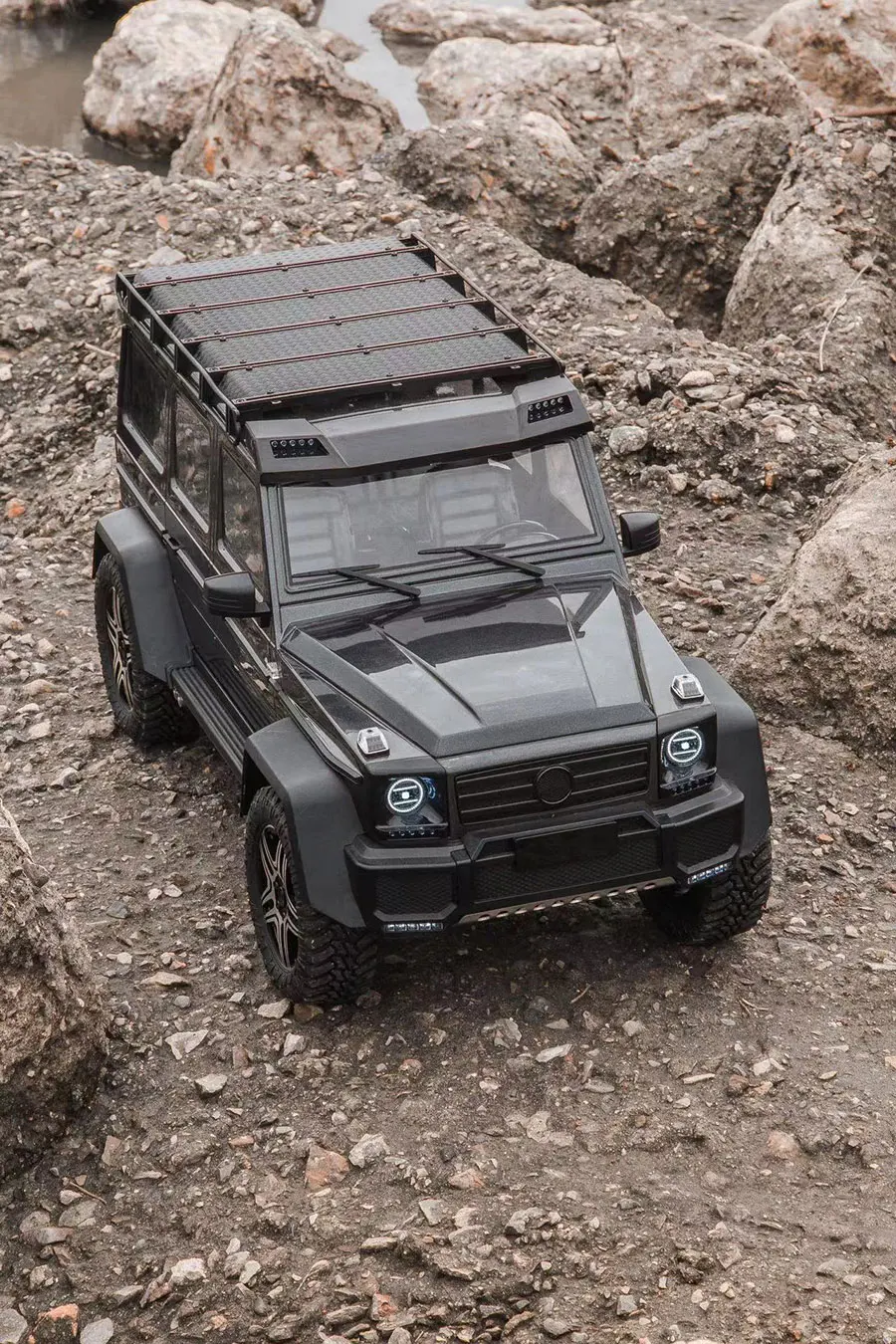 TRACTION HOBBY 1/8 G550 KM5 PRO 4WD RC Crawler Simulação Modelo de carro de controle remoto elétrico Brinquedos infantis carros rc para adultos