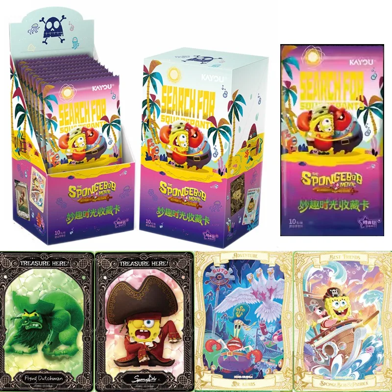 

KAYOU SpongeBob SquarePants Series Cards Special Bonus Pack Vol.3 Mr. Krabs Fun Time Collection Cards Anime Peripheral Gift Toy