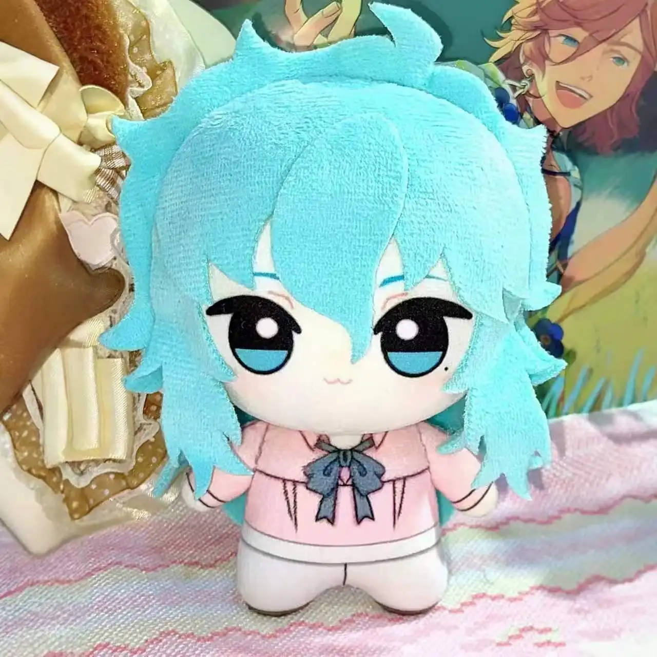 10cm Anime Character Plushies Doll Cartoon  Soft Stuffed Doll Peripherals Character For Fans Collection Gifts view 3