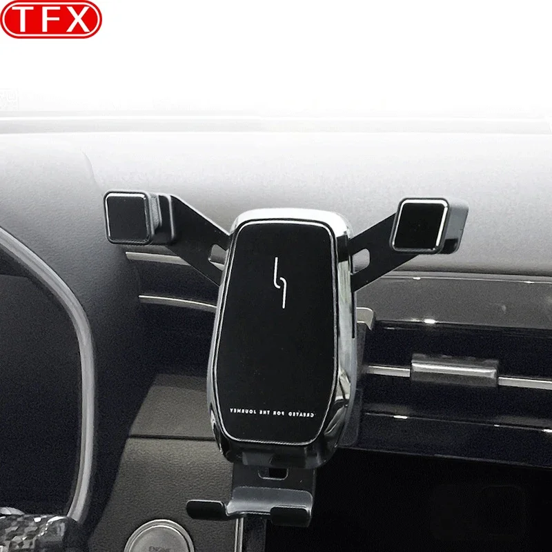 

For Hyundai Tucson NX4 Car Styling Mobile Phone Holder Air Vent Mount Gravity Bracket Stand Auto Modified Accessories