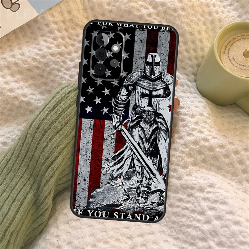 Templar Knight Fundas For Samsung Galaxy A53 A33 A73 A51 A71 A50 A70 A12 A22 A32 A52 A72 A52S A21S Case