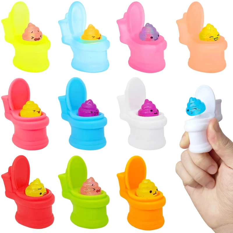 

Mini Toilet Squeeze Cup Squishy Toys Pop Up Funny Fidgets Toys Stress Relief Decompression Sensory Toys for Kids Party Favors