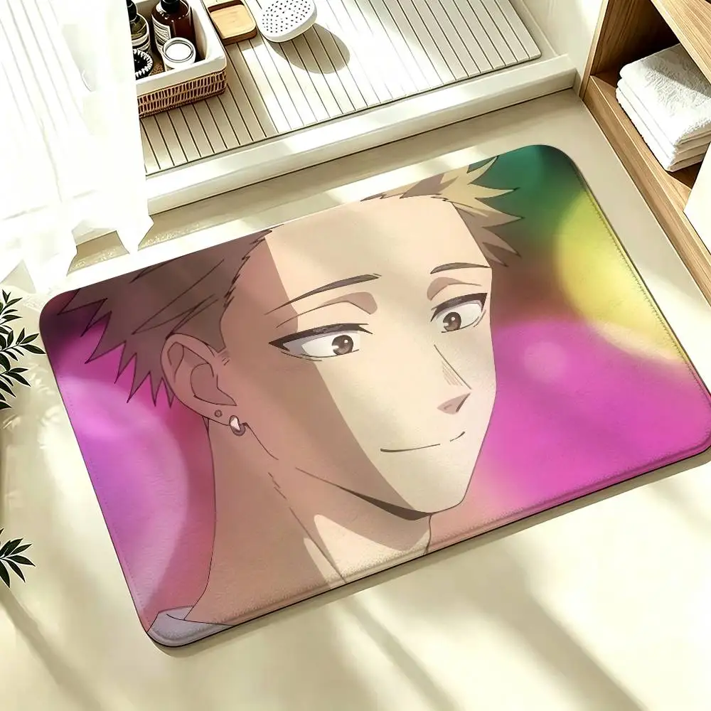 Rintaro T-Tsumugi K-Kaoruko Waguri Shower Room Absorbent Small Floor Mat Soft Comfortable Decorative Foot Mat