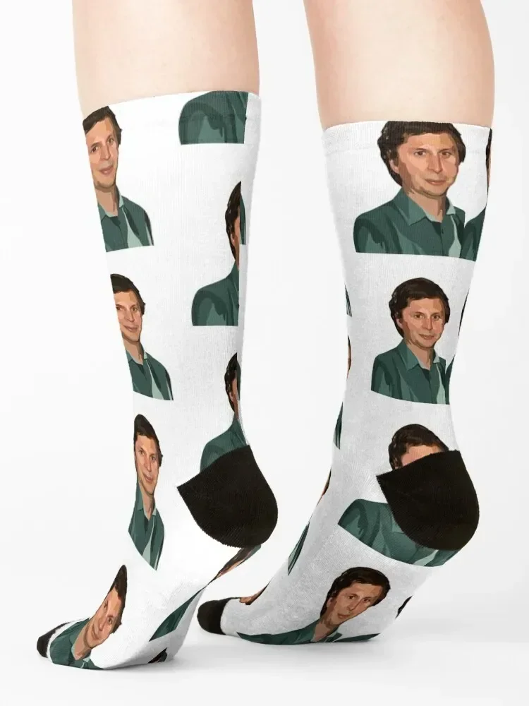 Michael Cera Socks valentine gift ideas custom sports hockey golf Socks For Men Women's
