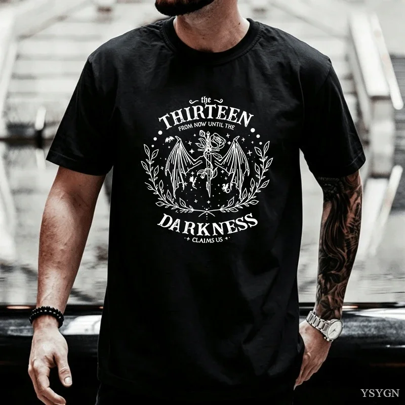 Retro The Thirteen Throne of Glass T-Shirt Fantastic Reader Men Tshirt From Darkness Claim Us Shirts Unisex Short Sleeves Tops