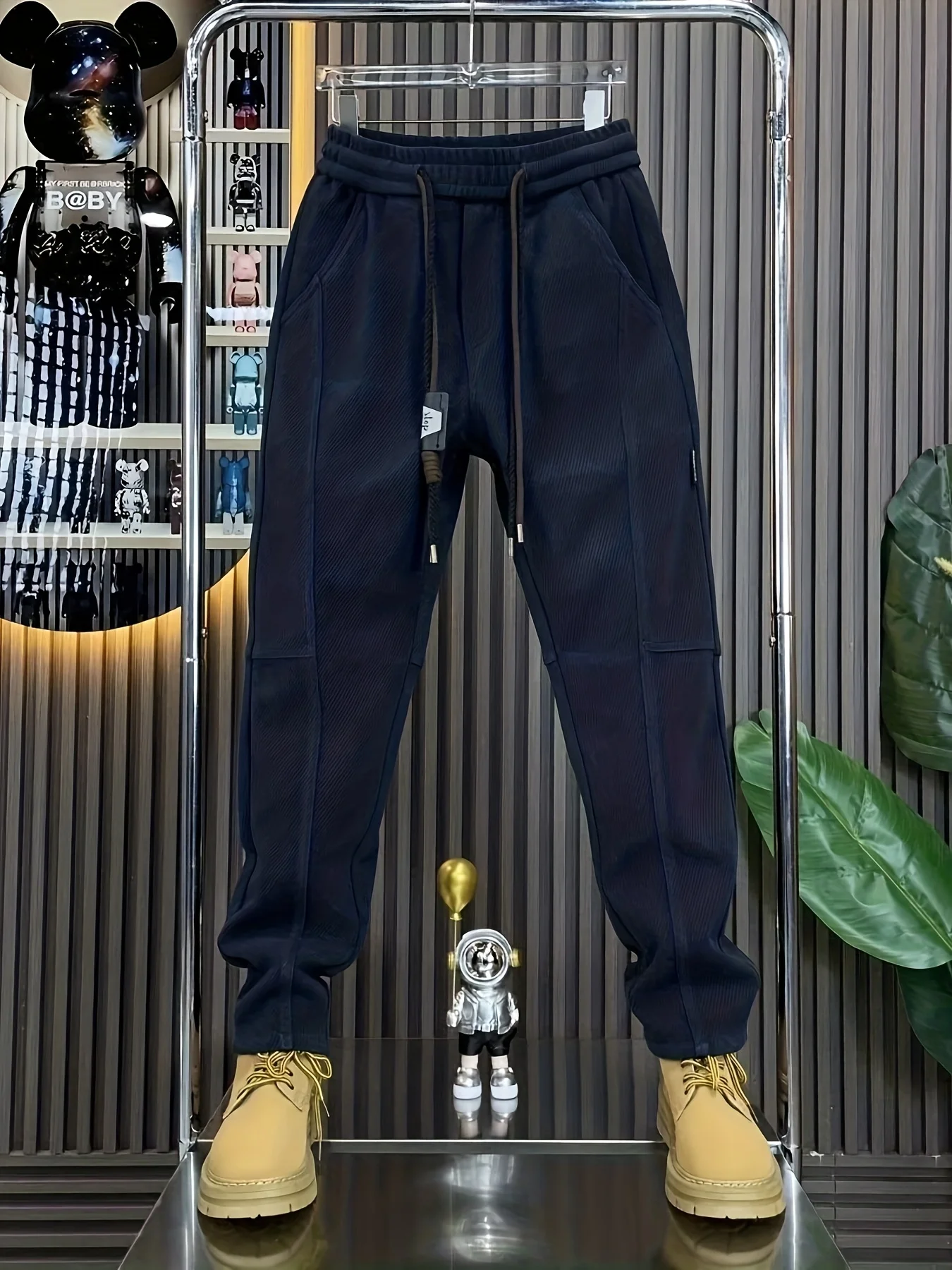 

New men's Harun pants for autumn and winter, solid color simple sports pants, versatile casual pants, outdoor dirt resistant wor