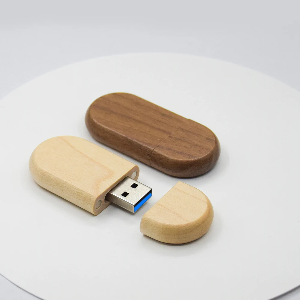 50pcs USB 3.0 High Speed LOGO Wooden Box Personal Logo Customer Pendrive 8GB 16GB 32GB 64GB USB Flash Drive Pen Drive U Disk