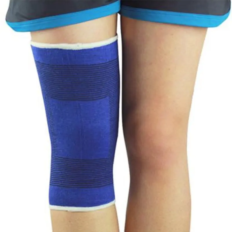 Brace Elastic Muscle Support Compression Sleeve Sport Pain Relief Blue Outdoor Kneepad