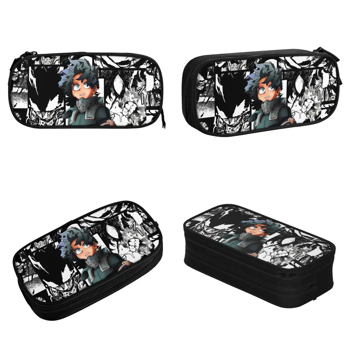 Kotak Pensil My Hero Academia Izuku Midoriya Kotak Pensil Anime Pena untuk Siswa Tas Pensil Kapasitas Besar Alat Tulis Sekolah Siswa