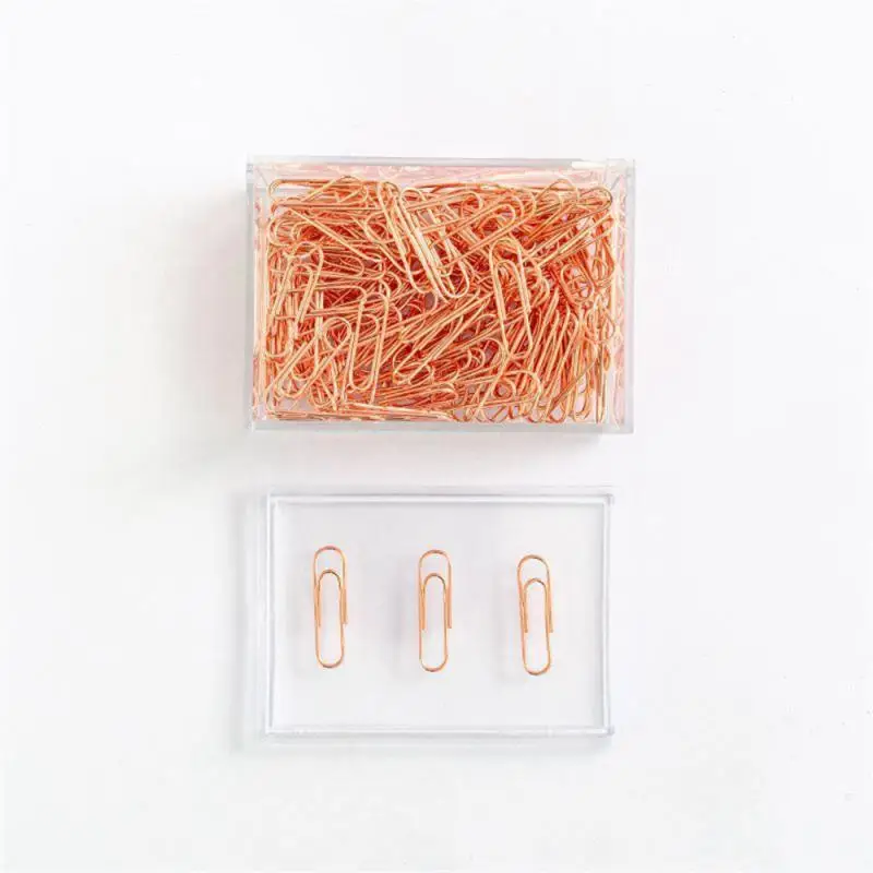 Gota Forma Paper Clips, Material Metal, Bookmark Clip, Ouro, Cor Prata, Kawaii, Bonito, Papelaria, Escritório, Material Escolar, 50 Pcs