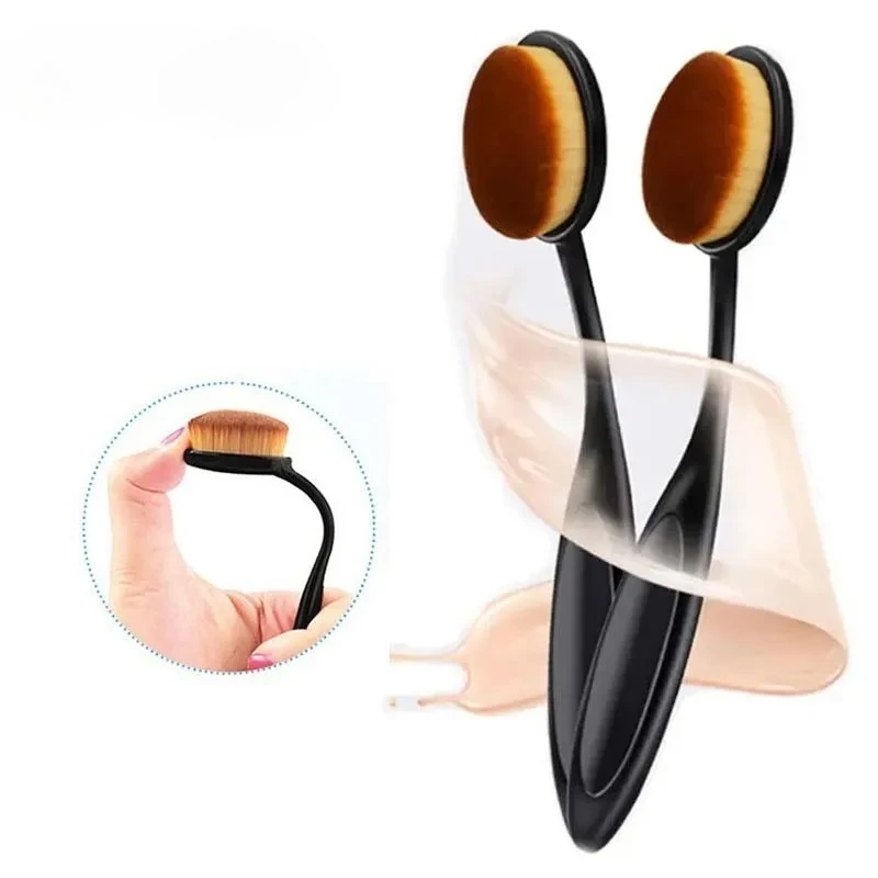 

1-5 PCS Large Foundation Brush Toothbrush Shape Makeup Make Up Tools Get Fast Even Application of Creams and Powders Cosmnetic