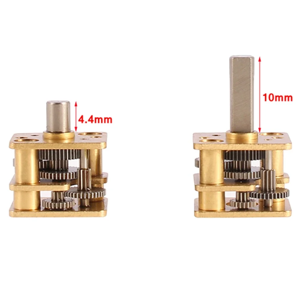 Military Quality 13mm*12mm Square All-metal Reducer Gearbox For 050 030 Motor (4.4/5.75/10MM D-Shaft)