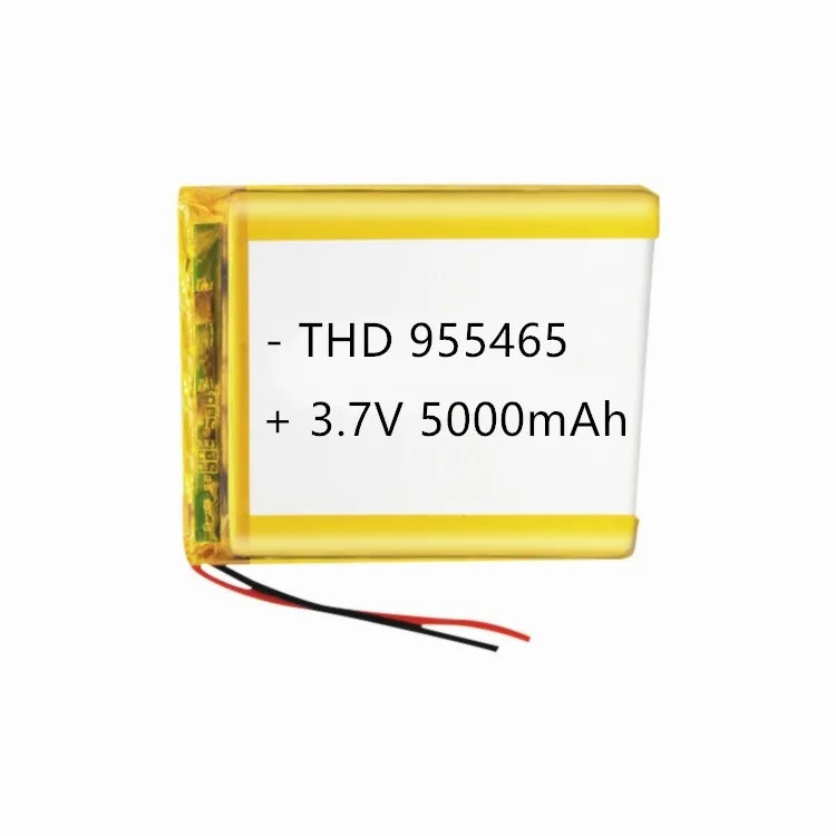 New 955465 3.7V 5000mAH Rechargeable Lithium Polymer Battery Li-Po for Tablet Power Bank Hand Warmers Part