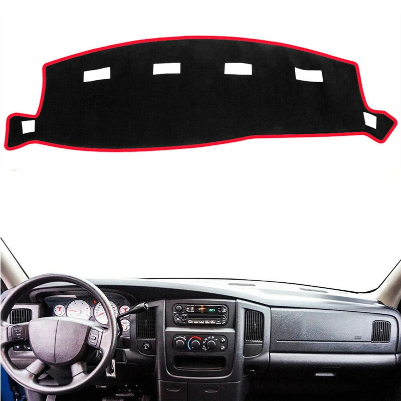 

Car Dashmat Dashboard Cover Mat Pad For Dodge Ram 1500 2500 3500 2002-2008 Anti-UV Dash Sunshade Protect Carpet Rug Accessories