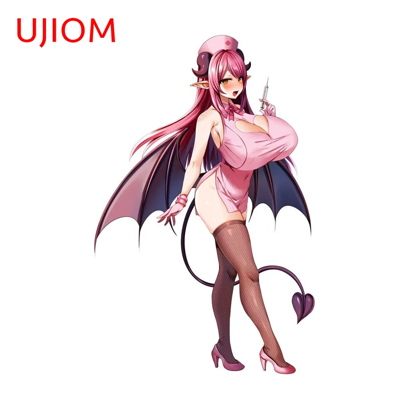 UJIOM Hentai Nurse Succubus Big Chest Wall Sticker Exquisite Tendy Attractive Scratch Proof Vinly Decal Living Room Decor