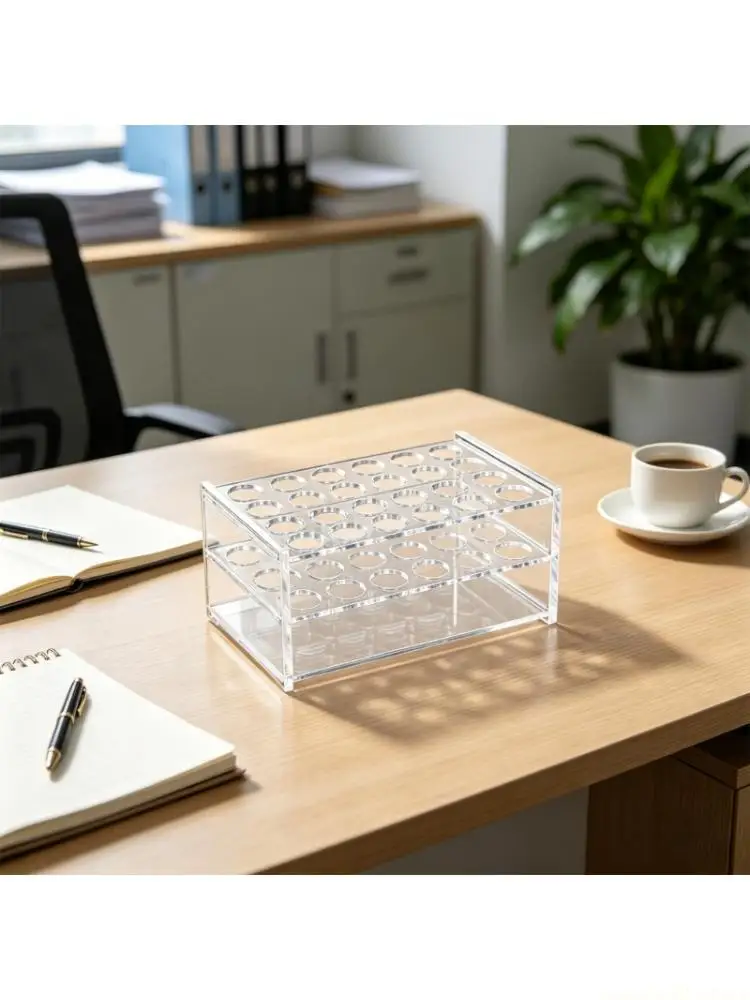 Test Tube Rack for Centrifuge Tube, Clear Test Tube Holder Centrifuge Tube Holder Labortory Display Stand for Test Tube