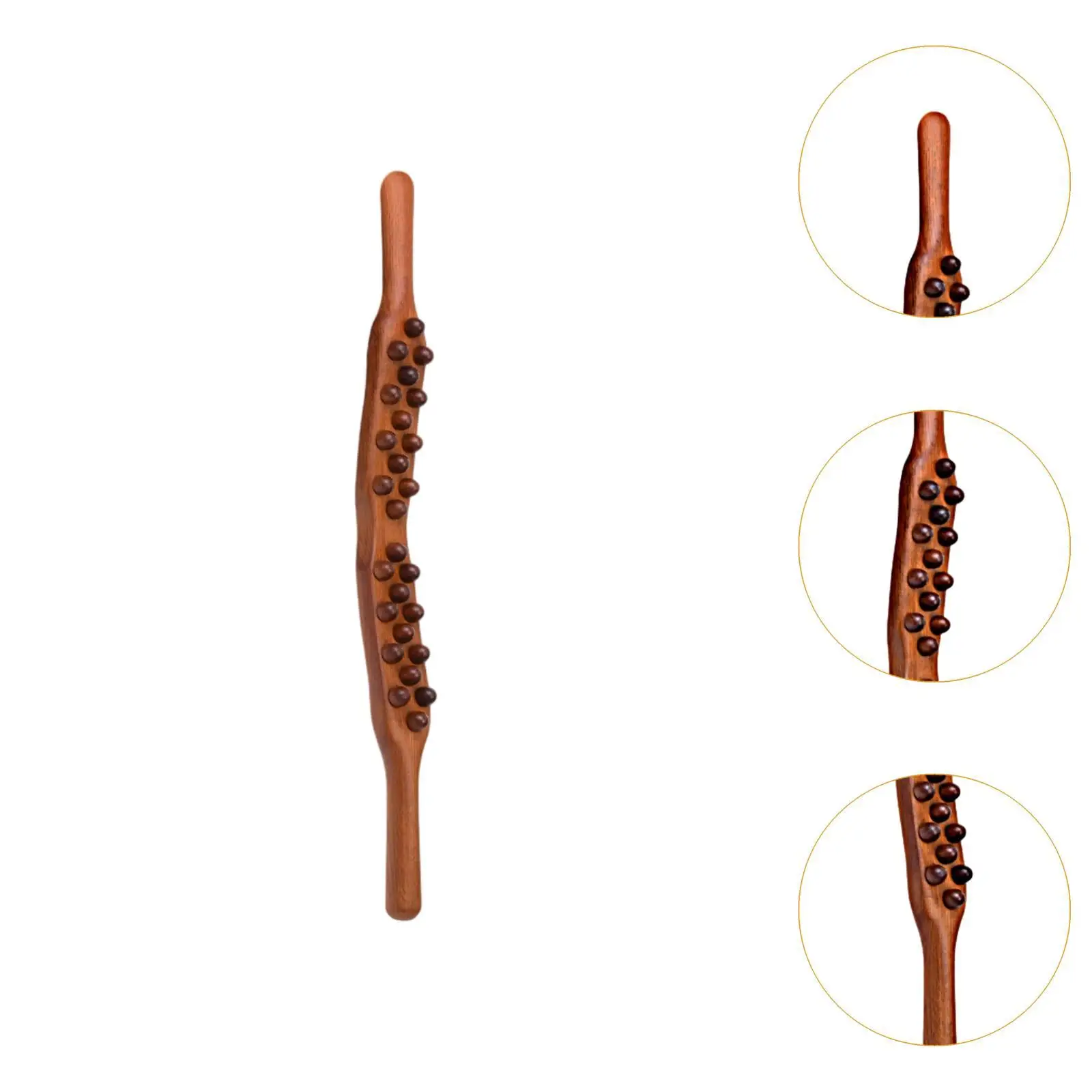 Rodillo de masaje de madera, palo Guasha profesional Manual para cuello y pierna