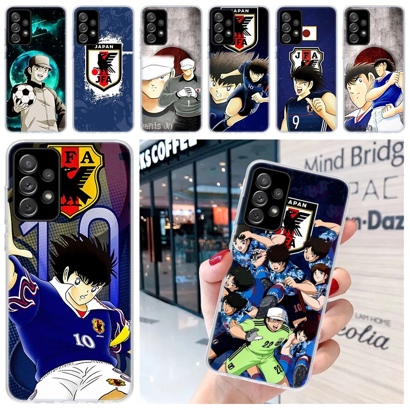 Captain Tsubasa Anime Soft Phone Case for Samsung A55 A54 A53 A52 A15 A14 A13 A12 A25 A24 A23 A22 A35 A34 A33 A32 A03S A05S A04S