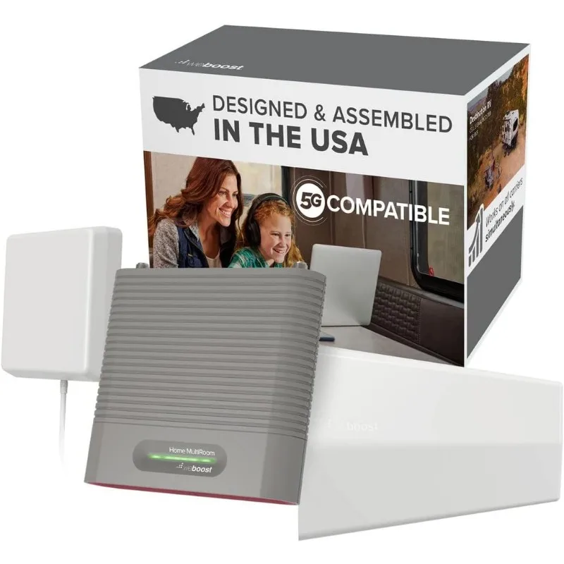 

Cell Phone Signal Booster for Stationary Use | Boosts 5G & 4G LTE for All U.S. & Canadian Carriers - Verizon, AT&T, T-Mobile