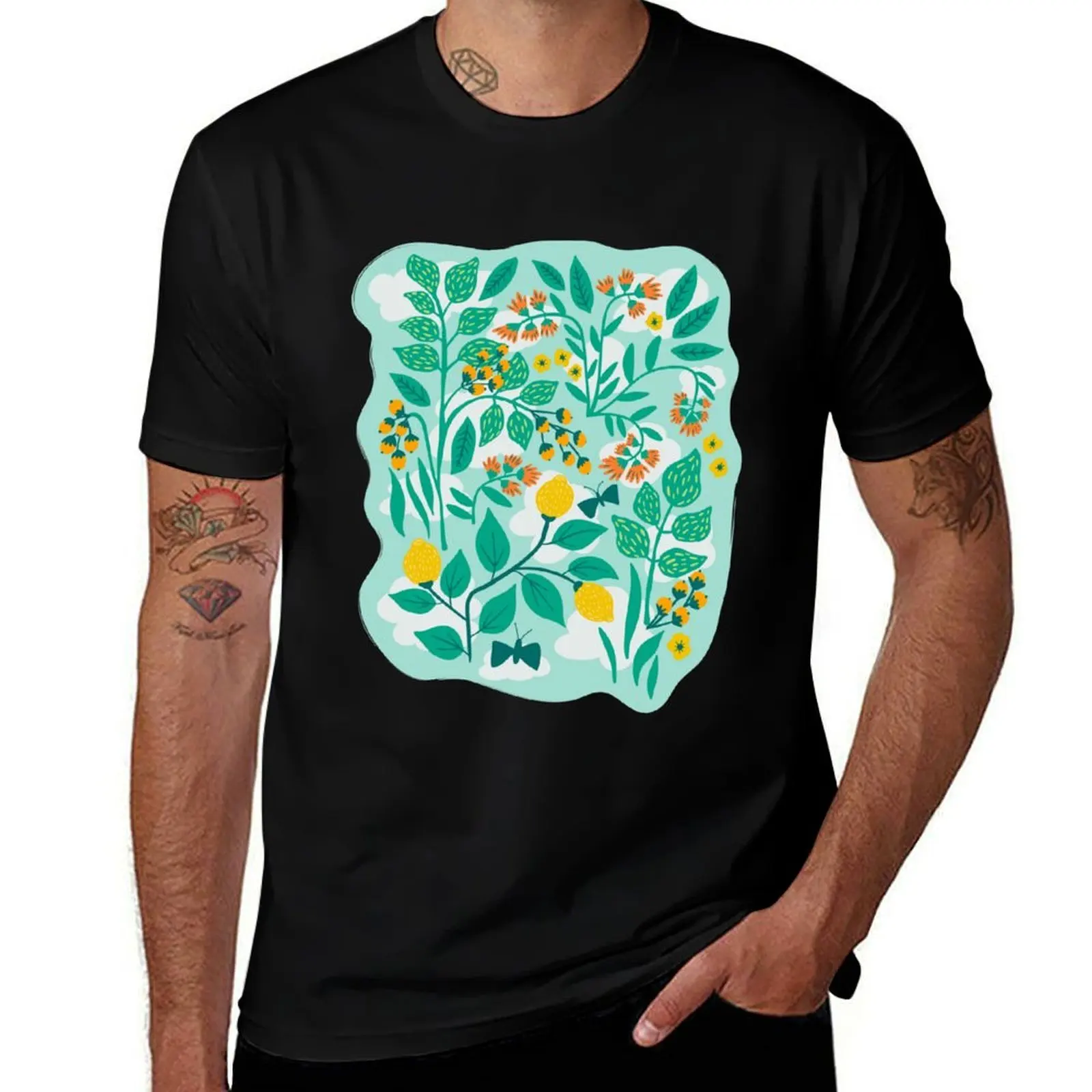 Футболка Lemony Garden, функциональная повседневная футболка с коротким рукавом
