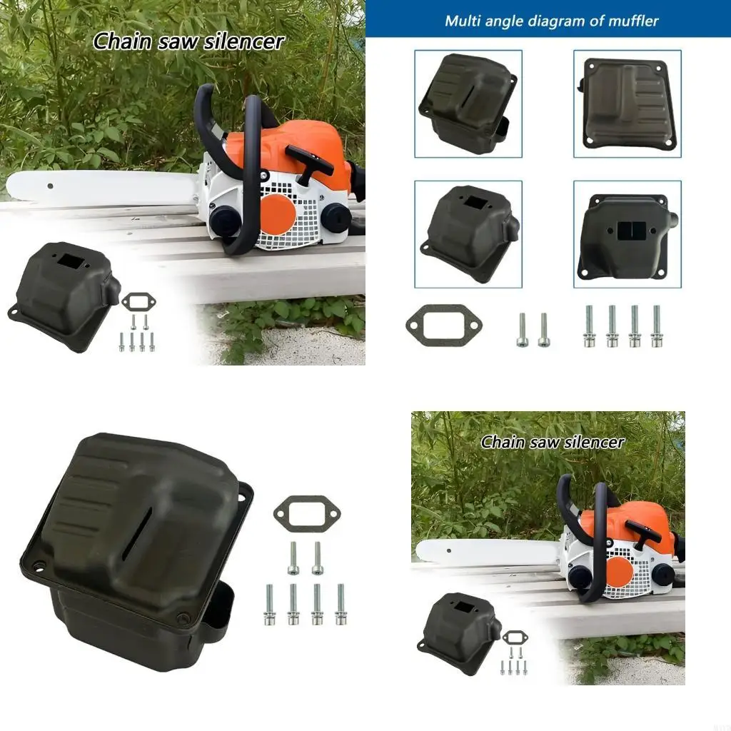 plastic-chainsaw-muffler-exhaust-chainsaw-aluminum-muffler-gasket-bolt-screw-m4yd