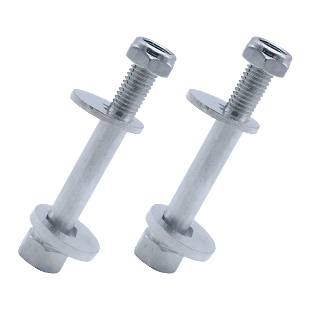 2 Sets Bolts Suspension Auto Camber Adjusting Kit Camper Car Wheel Rear Lower Arm Fitting Silver