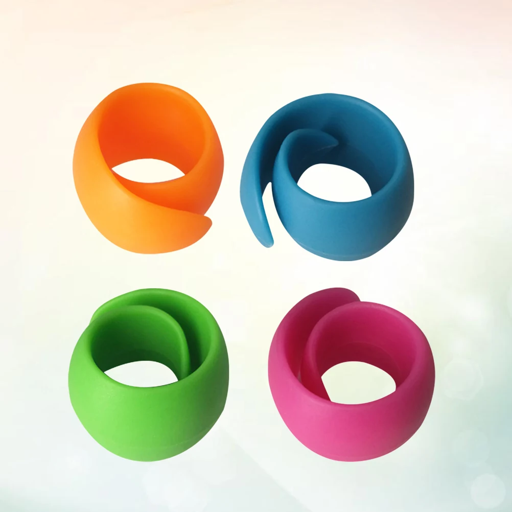 4 Uds. De carretes de hilo de silicona para máquina de coser, reutilizables, flexibles, para mantener el hilo organizado, fácil de usar, Compatible con