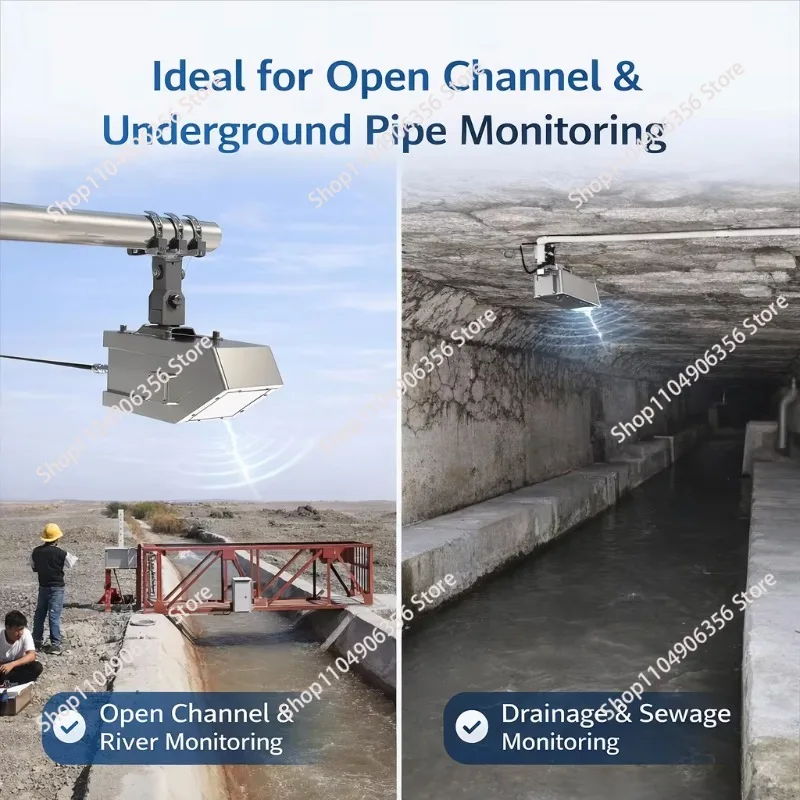 for High integrated 3-in-1 radar water level gauge for river open channel monitoring