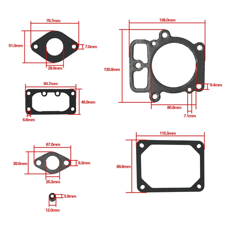 Engine Valve Gasket Cylinder Head Kit Fits For Briggs & Stratton Repls 694013 693997