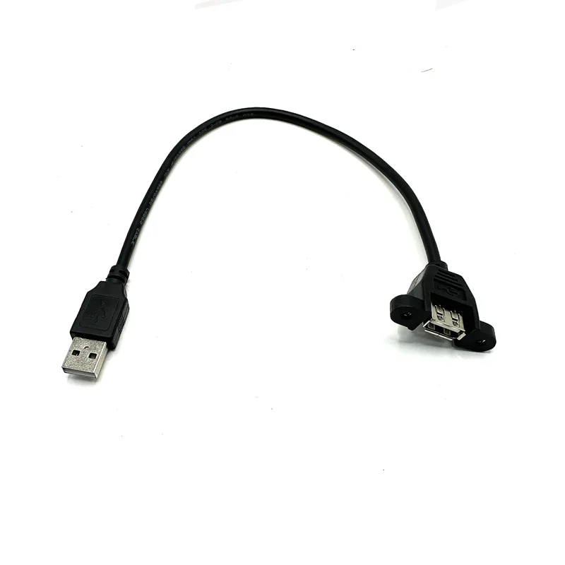 كابل تمديد USB من ذكر إلى أنثى ، AM ، موسع AF ، ثنائي الحماية ، مثبت بلوحة لولبية