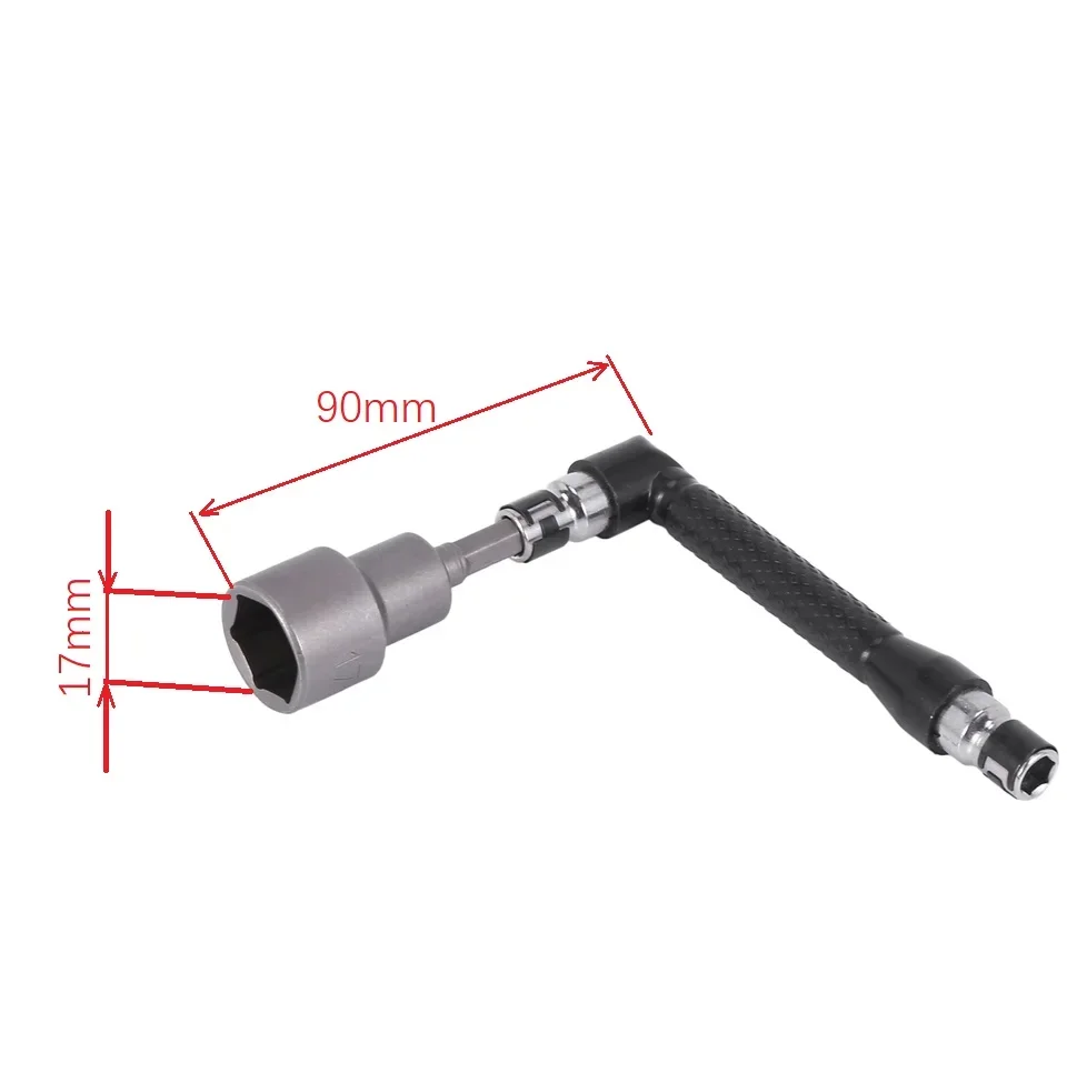 Clé de démontage multifonctionnelle à écrou hexagonal de roue de 17mm pour camion 1/7 1/8